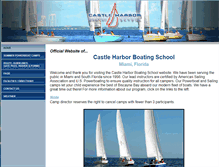 Tablet Screenshot of castleharborboatingschool.com